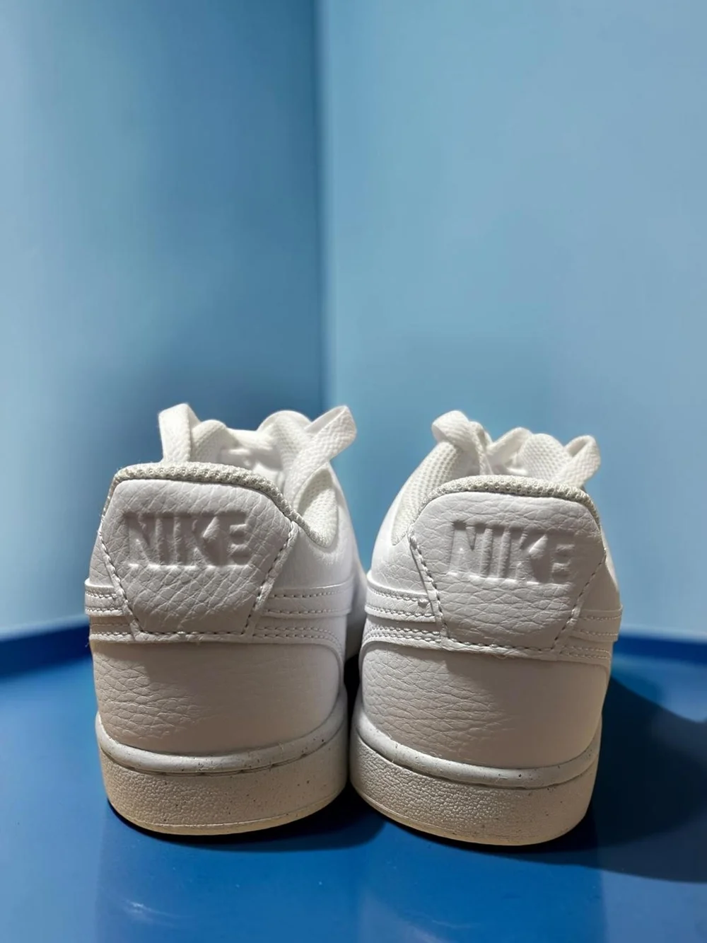 Nike All-White Low-Top Leather Sneaker